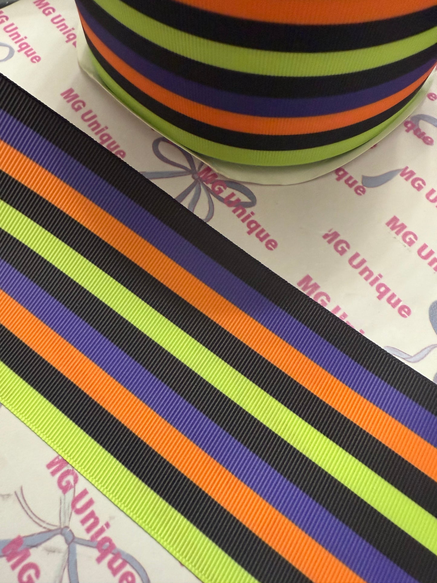 Halloween colors stripes 3”