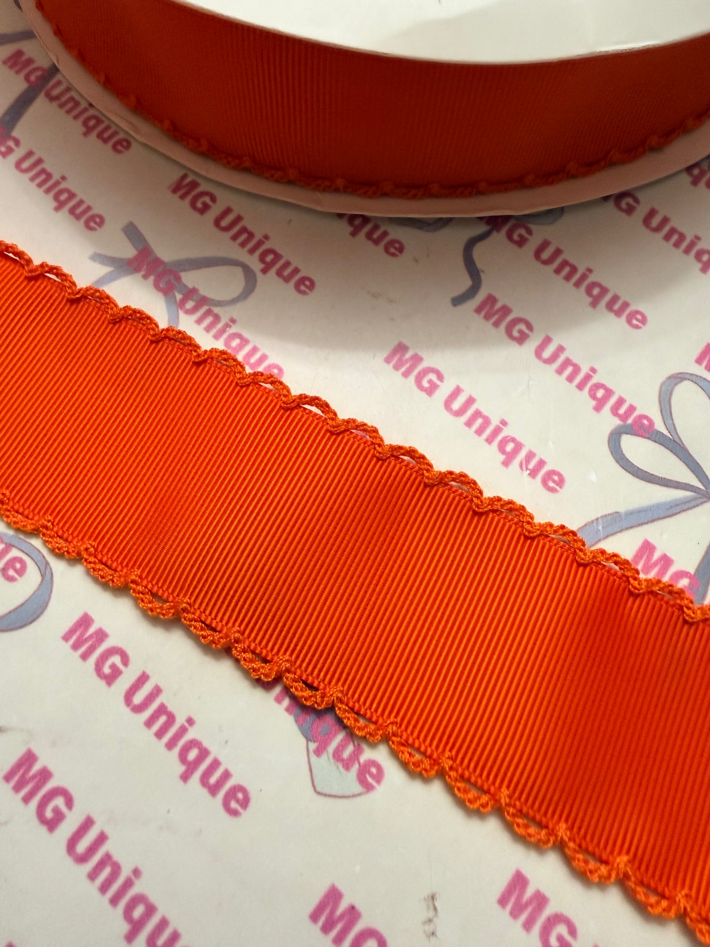 Autumn Orange Moon stitch 1.5”