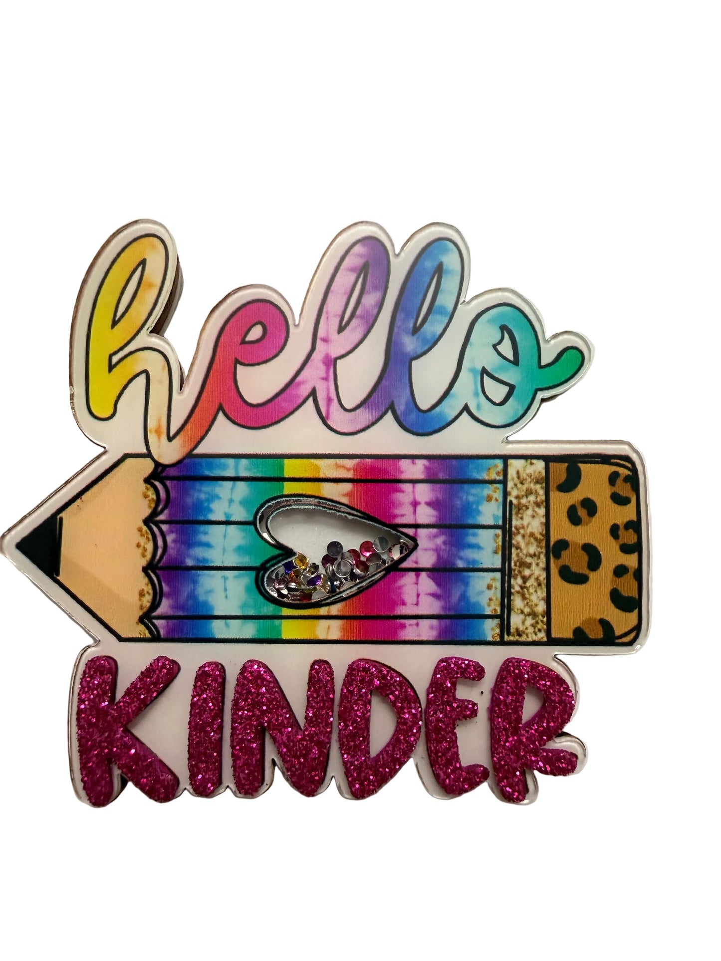 Hello Kinder Pencil Shaker