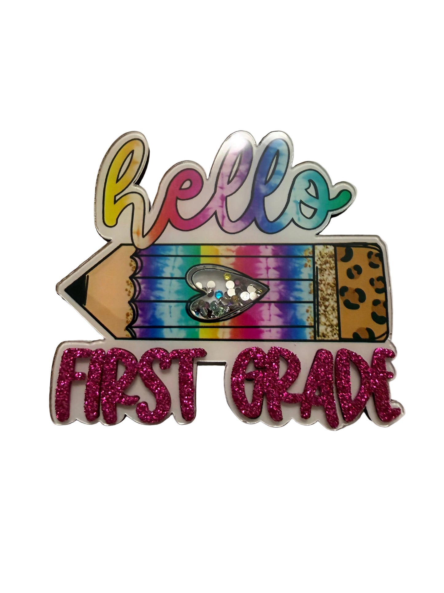 Hello First Grade Pencil Shaker