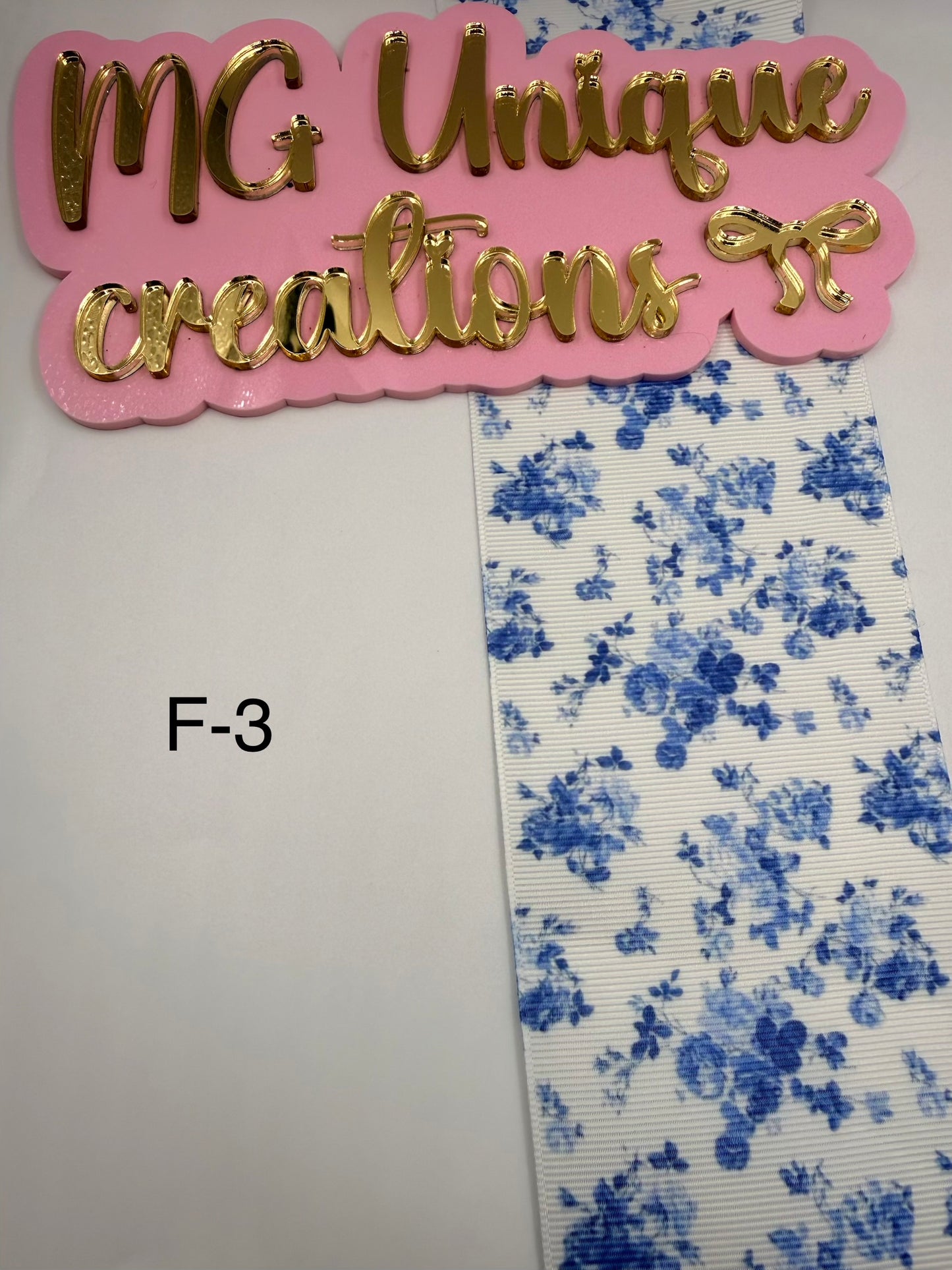 Blue floral 3” F3