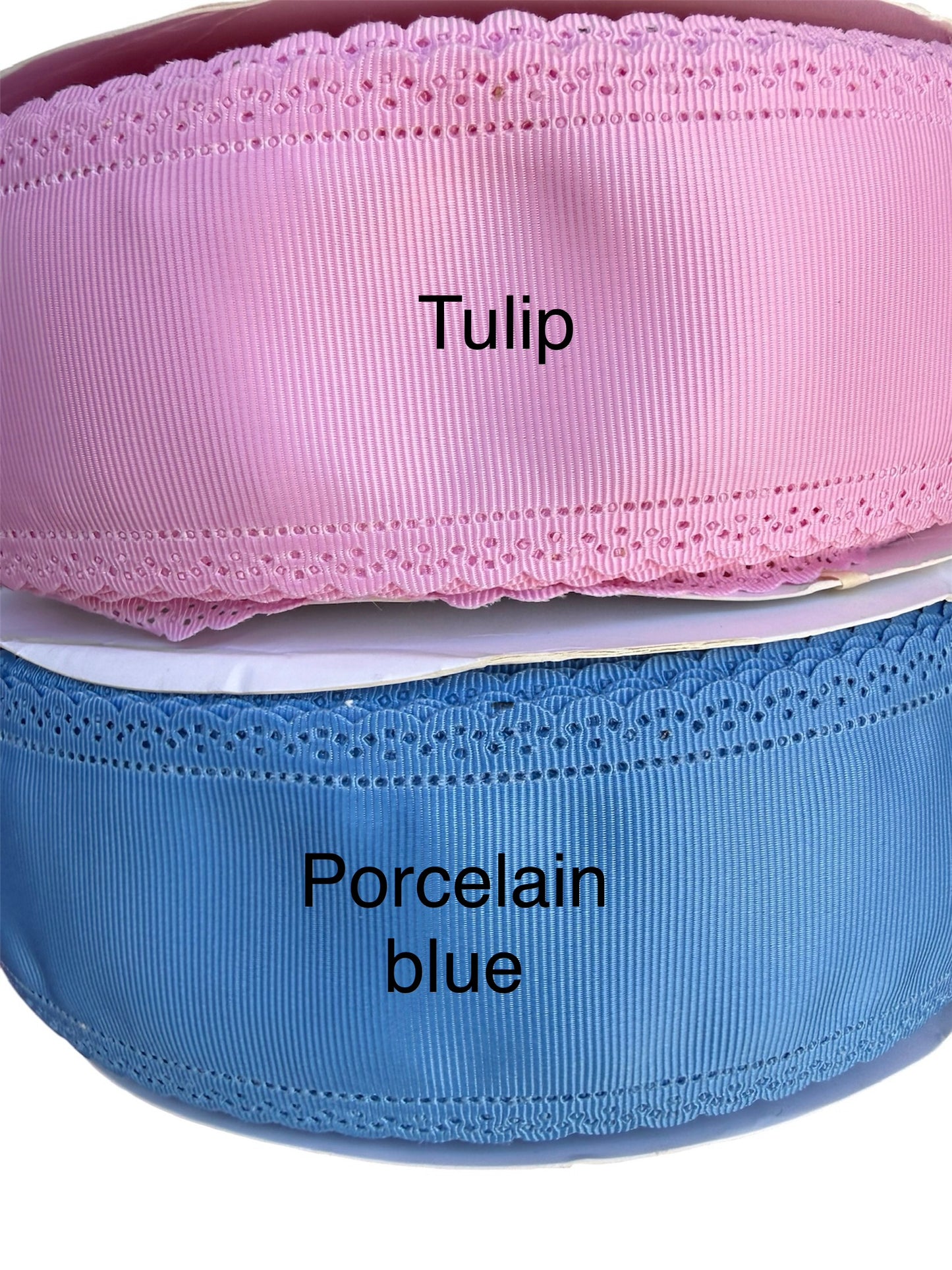 Scallop grosgrain ribbon 2.25”