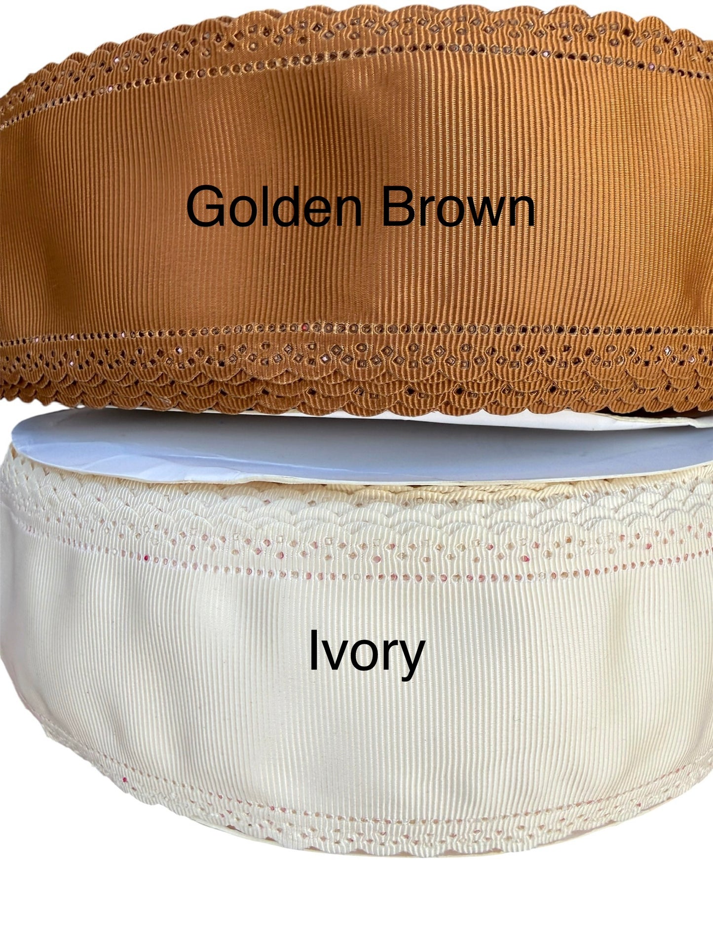Scallop grosgrain ribbon 2.25”