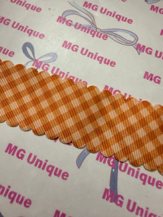 Autumn Stripped Scalloped 1.5”