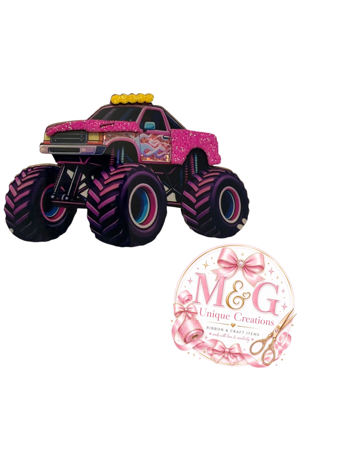 Pink Monster Truck Shaker