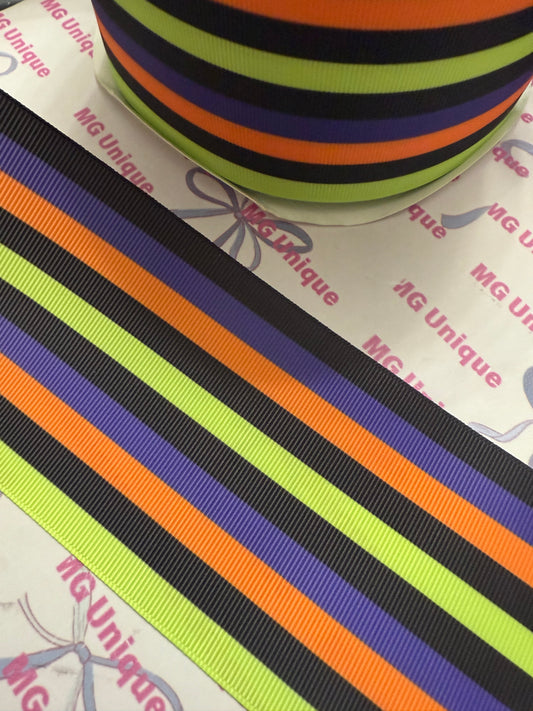 Halloween colors stripes 3”