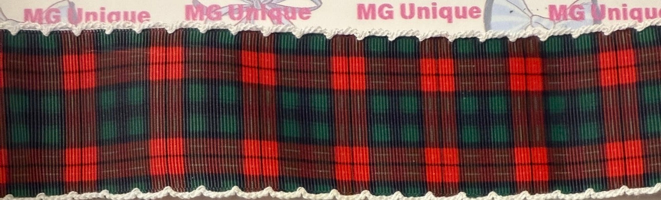 Green & Red moon stitch