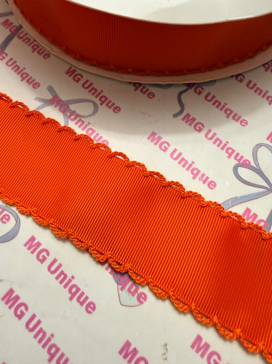 Autumn Orange Moon stitch 1.5”