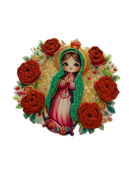 Virgen with Roses Shaker