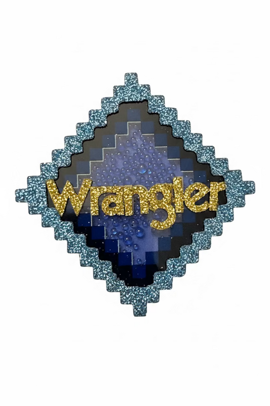 Wrangler Blue Diamond Shape Shaker