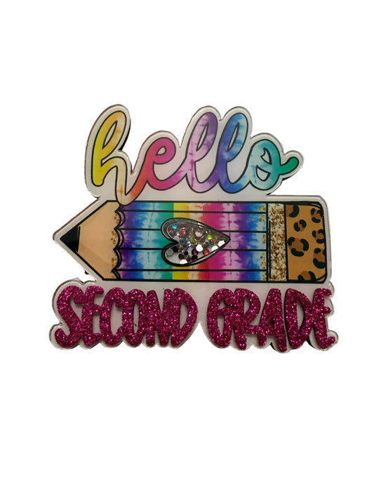 Hello Second Grade Pencil Shaker