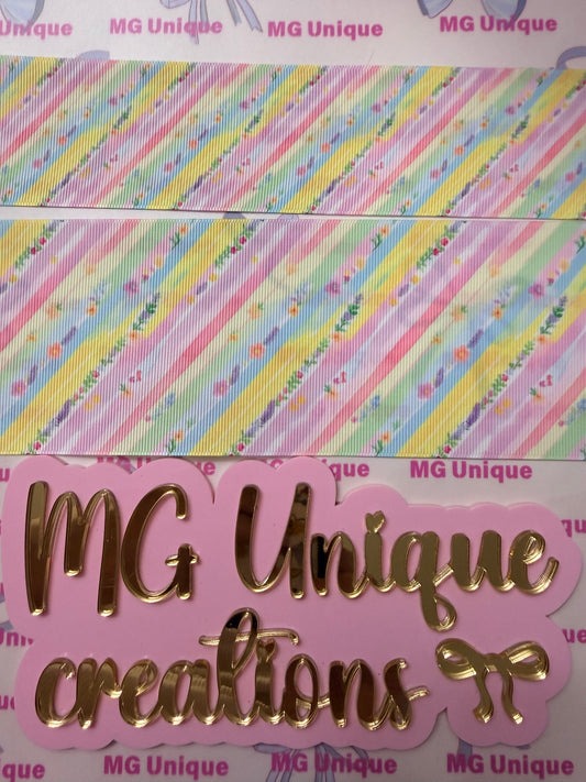 Striped Pastel Floral