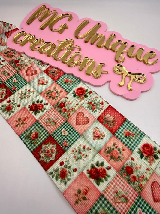 Red Hearts and Patches 3”