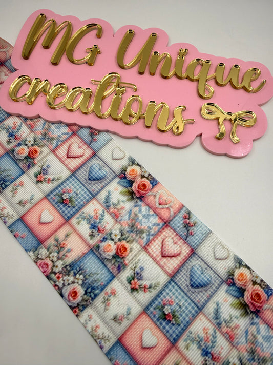 Blue Hearts and Patches 3”