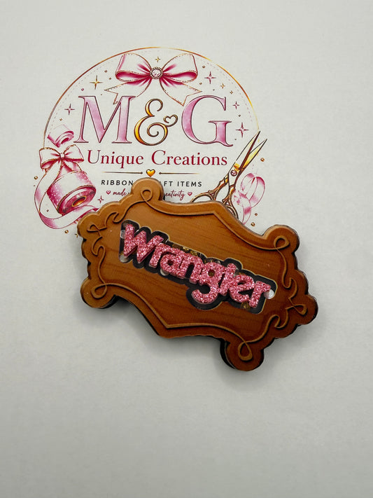 Pink & Brown Wrangler Shaker