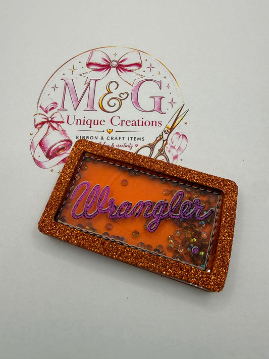 Wrangler Square Pink Letters Shaker