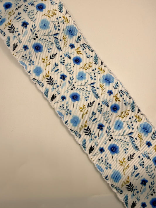 Blue Flowers Moonstitch 3”