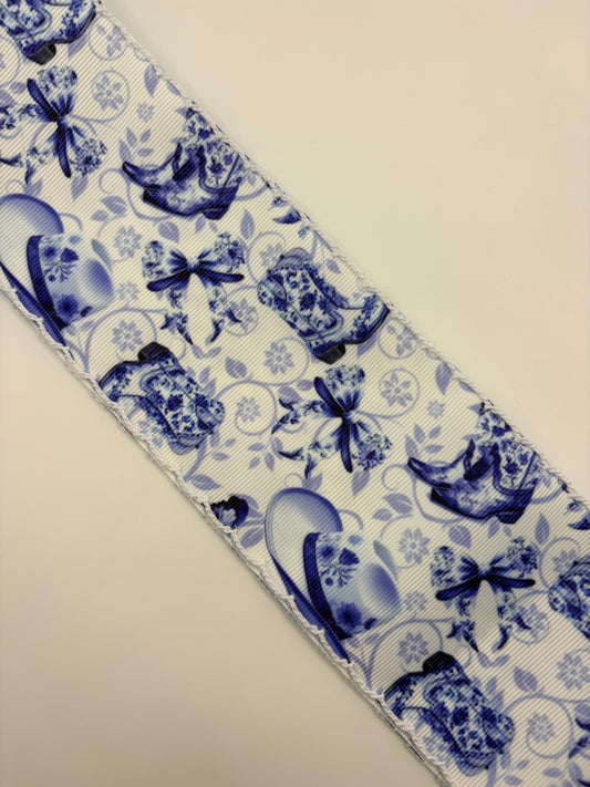 Blue Boots Moon Stitch 3”