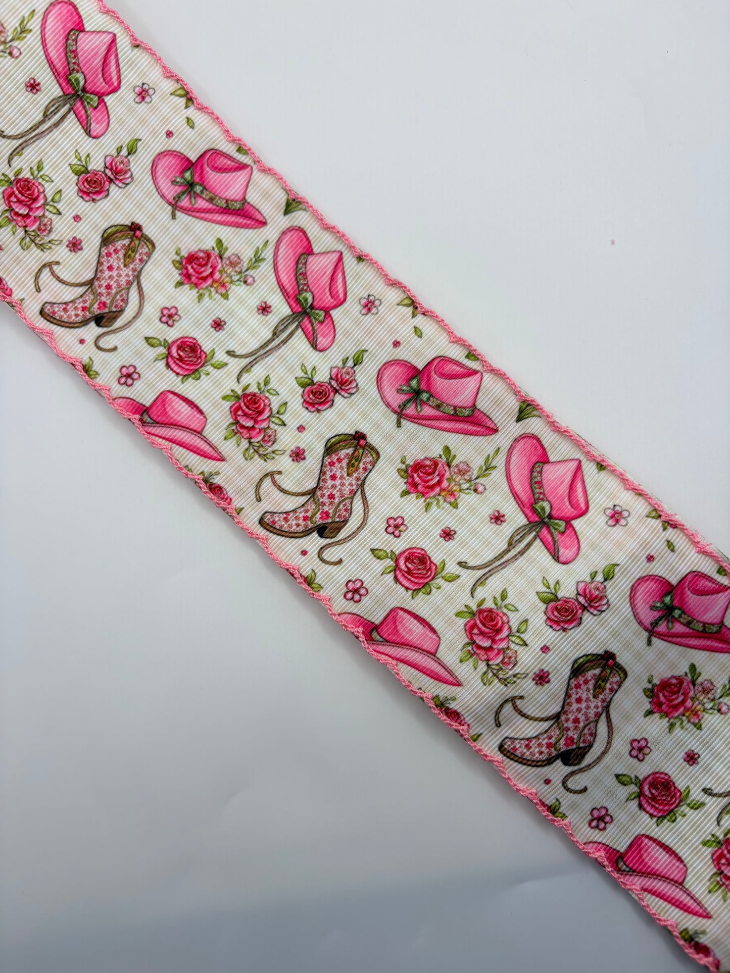 Pink Hat & Boots Moon Stitch 3”